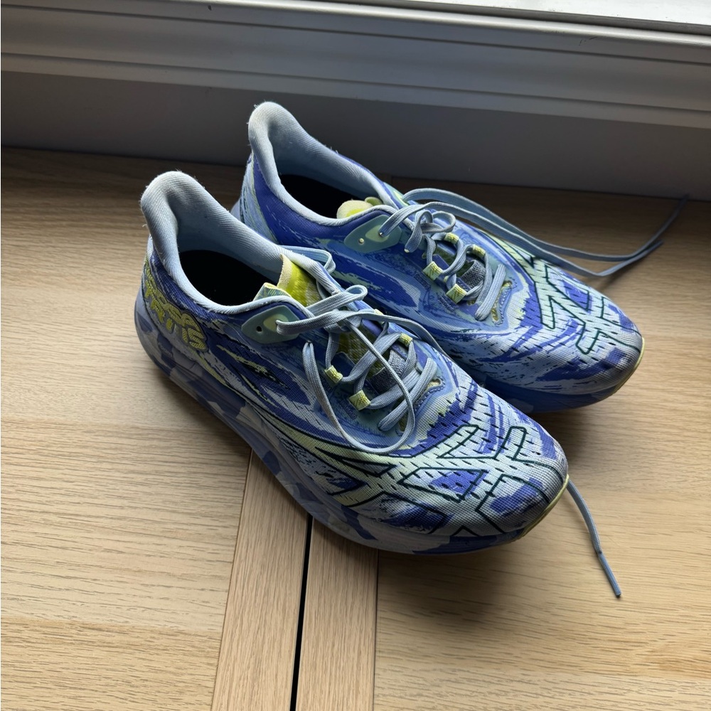 Asics Kids Blue and Yellow Sneakers